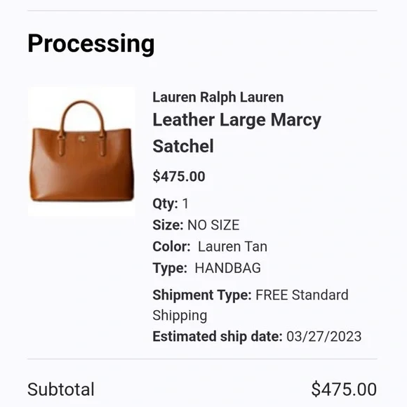 Authentic Ralph Lauren Large Marcy Bag - Picture 2 of 7